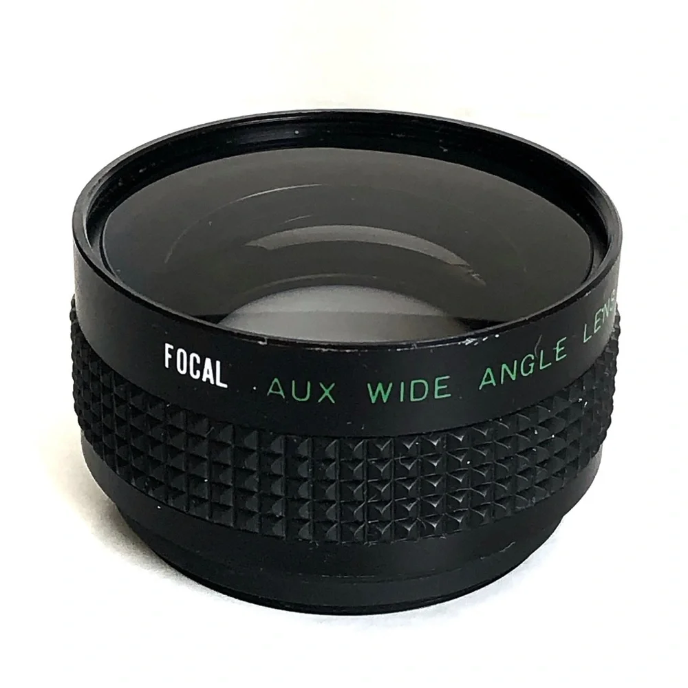Vintage Focal Aux Telephoto & Focal Aux Wide Angle Lens Made In Japan